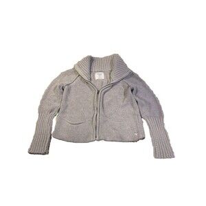 American Eagle Outfitters Women's Size S/P Gray Button-Down Cardigan Sweater